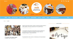 Desktop Screenshot of meb.org.br