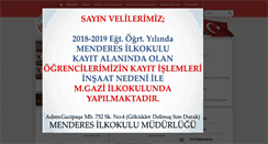 Desktop Screenshot of menderes.meb.gov.tr